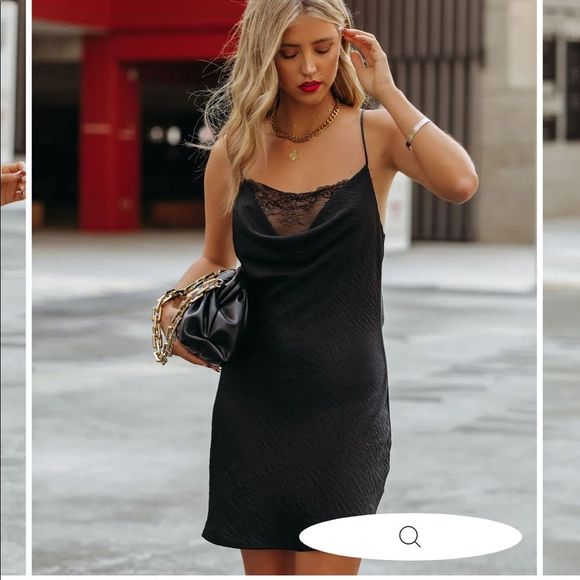 NWOT VICI ALIVIA SATIN LACE SLIP DRESS - Picture 7 of 9